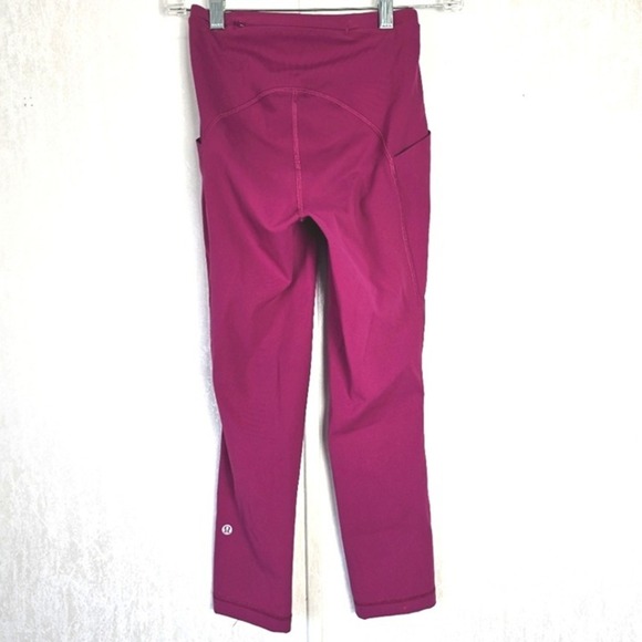 Lululemon Women Swift Speed 2 Legging Luxtreme Magenta Purple Stretch Reflective - Picture 10 of 11